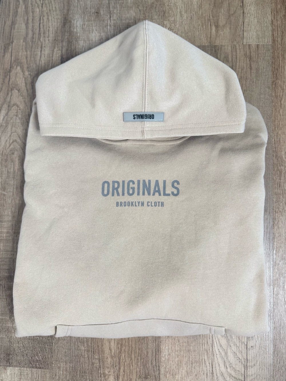 Brooklyn Cloth Originals Beige Fleece Hoodie
